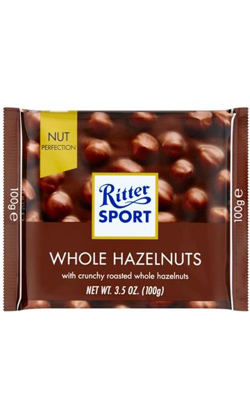 RITTER DARK WHOLE HAZELNUT 5X100g