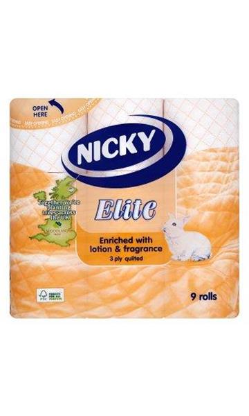 NICKY ELITE PEACH TOILET ROLL 5x9s